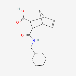 molecular formula C16H23NO3 B5311139 3-{[(cyclohexylmethyl)amino]carbonyl}bicyclo[2.2.1]hept-5-ene-2-carboxylic acid 