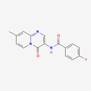 4-fluoro-N-(8-methyl-4-oxo-4H-pyrido[1,2-a]pyrimidin-3-yl)benzamide
