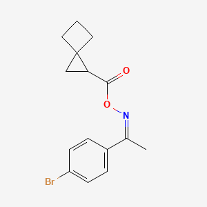 molecular formula C15H16BrNO2 B5311240 1-(4-bromophenyl)ethanone O-(spiro[2.3]hex-1-ylcarbonyl)oxime 