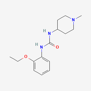 molecular formula C15H23N3O2 B5311303 N-(2-ethoxyphenyl)-N'-(1-methyl-4-piperidinyl)urea 