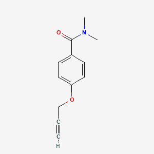 molecular formula C12H13NO2 B5311308 N,N-dimethyl-4-(2-propyn-1-yloxy)benzamide 