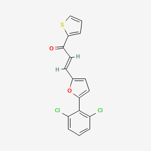 molecular formula C17H10Cl2O2S B5311326 3-[5-(2,6-dichlorophenyl)-2-furyl]-1-(2-thienyl)-2-propen-1-one 