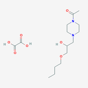 1-(4-acetyl-1-piperazinyl)-3-butoxy-2-propanol ethanedioate (salt)