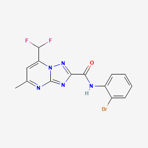 N-(2-bromophenyl)-7-(difluoromethyl)-5-methyl[1,2,4]triazolo[1,5-a]pyrimidine-2-carboxamide