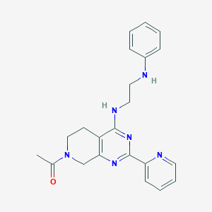 N-(7-acetyl-2-pyridin-2-yl-5,6,7,8-tetrahydropyrido[3,4-d]pyrimidin-4-yl)-N'-phenylethane-1,2-diamine