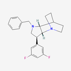 molecular formula C22H24F2N2 B5311659 (2R,3S,6R)-5-benzyl-3-(3,5-difluorophenyl)-1,5-diazatricyclo[5.2.2.02,6]undecane 