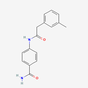 4-{[(3-methylphenyl)acetyl]amino}benzamide