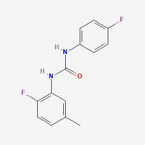 molecular formula C14H12F2N2O B5311672 N-(2-fluoro-5-methylphenyl)-N'-(4-fluorophenyl)urea 