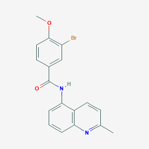 3-bromo-4-methoxy-N-(2-methyl-5-quinolinyl)benzamide