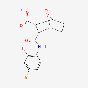 3-{[(4-bromo-2-fluorophenyl)amino]carbonyl}-7-oxabicyclo[2.2.1]heptane-2-carboxylic acid