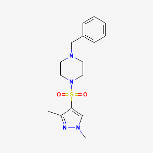 1-benzyl-4-[(1,3-dimethyl-1H-pyrazol-4-yl)sulfonyl]piperazine