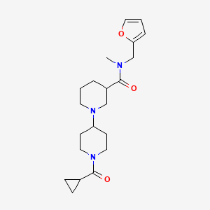 1'-(cyclopropylcarbonyl)-N-(2-furylmethyl)-N-methyl-1,4'-bipiperidine-3-carboxamide