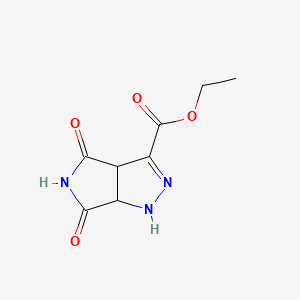 ethyl 4,6-dioxo-1,3a,4,5,6,6a-hexahydropyrrolo[3,4-c]pyrazole-3-carboxylate