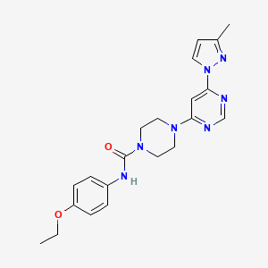 N-(4-ethoxyphenyl)-4-[6-(3-methyl-1H-pyrazol-1-yl)-4-pyrimidinyl]-1-piperazinecarboxamide