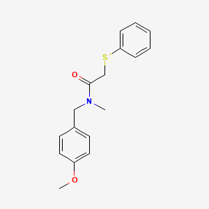 molecular formula C17H19NO2S B5311819 N-(4-methoxybenzyl)-N-methyl-2-(phenylthio)acetamide 