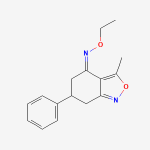 molecular formula C16H18N2O2 B5311824 3-methyl-6-phenyl-6,7-dihydro-2,1-benzisoxazol-4(5H)-one O-ethyloxime 