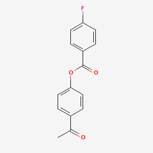 molecular formula C15H11FO3 B5311845 4-acetylphenyl 4-fluorobenzoate 