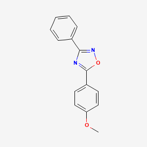 molecular formula C15H12N2O2 B5311850 5-(4-methoxyphenyl)-3-phenyl-1,2,4-oxadiazole 
