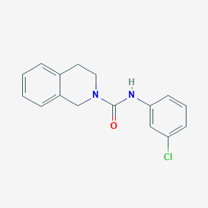 molecular formula C16H15ClN2O B5311859 N-(3-chlorophenyl)-3,4-dihydro-2(1H)-isoquinolinecarboxamide CAS No. 362473-70-9