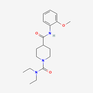 molecular formula C18H27N3O3 B5311869 N~1~,N~1~-diethyl-N~4~-(2-methoxyphenyl)-1,4-piperidinedicarboxamide 