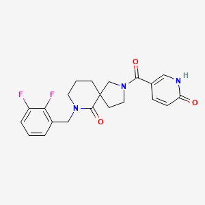 7-(2,3-difluorobenzyl)-2-[(6-oxo-1,6-dihydro-3-pyridinyl)carbonyl]-2,7-diazaspiro[4.5]decan-6-one