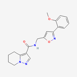 molecular formula C19H20N4O3 B5311893 N-{[3-(2-methoxyphenyl)isoxazol-5-yl]methyl}-4,5,6,7-tetrahydropyrazolo[1,5-a]pyridine-3-carboxamide 
