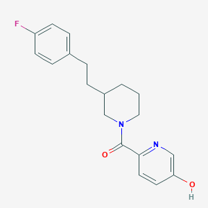 6-({3-[2-(4-fluorophenyl)ethyl]-1-piperidinyl}carbonyl)-3-pyridinol