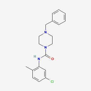 molecular formula C19H22ClN3O B5311966 4-benzyl-N-(5-chloro-2-methylphenyl)-1-piperazinecarboxamide 