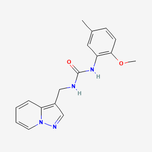 molecular formula C17H18N4O2 B5312081 N-(2-methoxy-5-methylphenyl)-N'-(pyrazolo[1,5-a]pyridin-3-ylmethyl)urea 