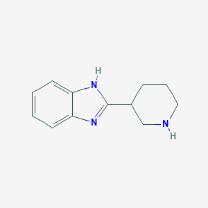 molecular formula C12H15N3 B053121 2-(piperidin-3-yl)-1H-benzo[d]imidazole CAS No. 123771-23-3