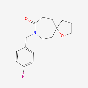 molecular formula C16H20FNO2 B5312138 8-(4-fluorobenzyl)-1-oxa-8-azaspiro[4.6]undecan-9-one 