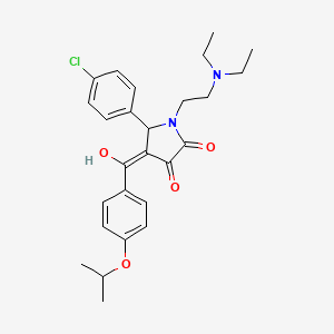 5-(4-chlorophenyl)-1-[2-(diethylamino)ethyl]-3-hydroxy-4-(4-isopropoxybenzoyl)-1,5-dihydro-2H-pyrrol-2-one