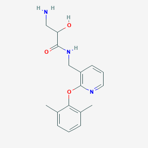 molecular formula C17H21N3O3 B5312228 3-amino-N-{[2-(2,6-dimethylphenoxy)pyridin-3-yl]methyl}-2-hydroxypropanamide 