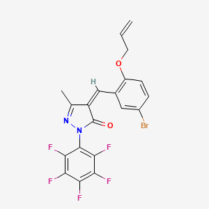 molecular formula C20H12BrF5N2O2 B5312276 4-[2-(allyloxy)-5-bromobenzylidene]-5-methyl-2-(pentafluorophenyl)-2,4-dihydro-3H-pyrazol-3-one 