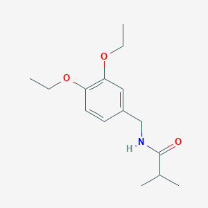 molecular formula C15H23NO3 B5312282 N-(3,4-diethoxybenzyl)-2-methylpropanamide 