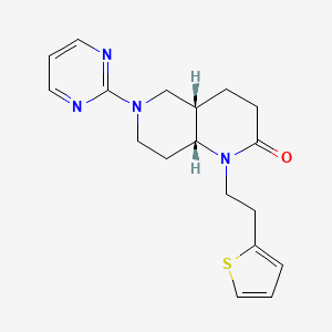 (4aS*,8aR*)-6-pyrimidin-2-yl-1-[2-(2-thienyl)ethyl]octahydro-1,6-naphthyridin-2(1H)-one
