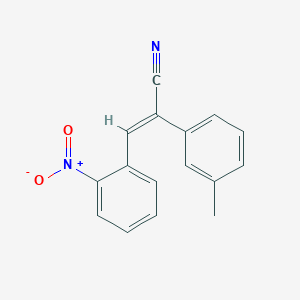 2-(3-methylphenyl)-3-(2-nitrophenyl)acrylonitrile