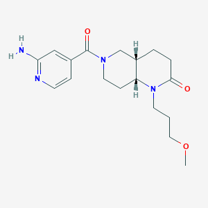 (4aS*,8aR*)-6-(2-aminoisonicotinoyl)-1-(3-methoxypropyl)octahydro-1,6-naphthyridin-2(1H)-one