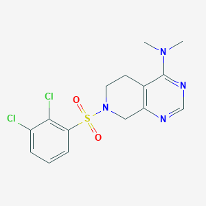 7-[(2,3-dichlorophenyl)sulfonyl]-N,N-dimethyl-5,6,7,8-tetrahydropyrido[3,4-d]pyrimidin-4-amine