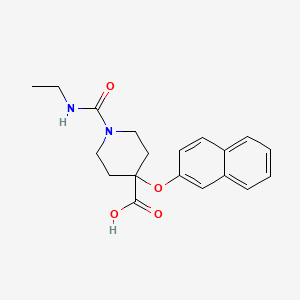 1-[(ethylamino)carbonyl]-4-(2-naphthyloxy)-4-piperidinecarboxylic acid