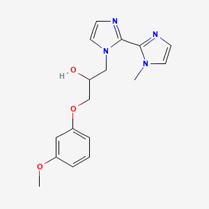 1-(3-methoxyphenoxy)-3-(1'-methyl-1H,1'H-2,2'-biimidazol-1-yl)propan-2-ol