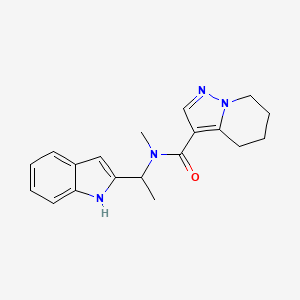 N-[1-(1H-indol-2-yl)ethyl]-N-methyl-4,5,6,7-tetrahydropyrazolo[1,5-a]pyridine-3-carboxamide