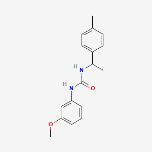 molecular formula C17H20N2O2 B5312455 N-(3-methoxyphenyl)-N'-[1-(4-methylphenyl)ethyl]urea 