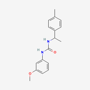 molecular formula C17H20N2O2 B5312455 1-(3-Methoxyphenyl)-3-[1-(4-methylphenyl)ethyl]urea 