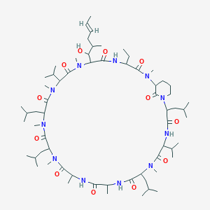 molecular formula C64H113N11O12 B053125 Cyclosporin lactam(3,4) CAS No. 115141-85-0