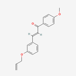 molecular formula C19H18O3 B5312514 3-[3-(allyloxy)phenyl]-1-(4-methoxyphenyl)-2-propen-1-one 