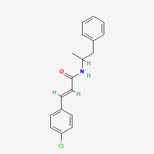 3-(4-chlorophenyl)-N-(1-methyl-2-phenylethyl)acrylamide