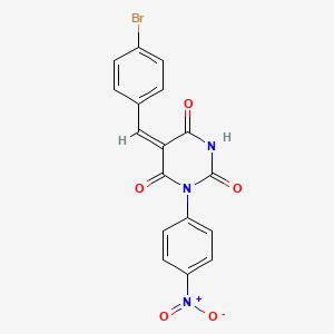 5-(4-bromobenzylidene)-1-(4-nitrophenyl)-2,4,6(1H,3H,5H)-pyrimidinetrione