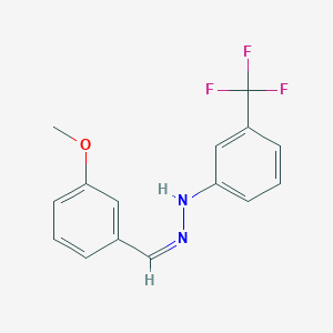 molecular formula C15H13F3N2O B5312563 3-methoxybenzaldehyde [3-(trifluoromethyl)phenyl]hydrazone 