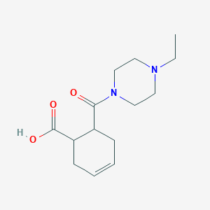 6-[(4-ethyl-1-piperazinyl)carbonyl]-3-cyclohexene-1-carboxylic acid